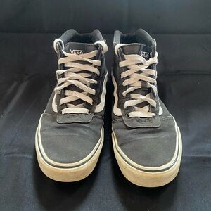 Vans Black and White High-Top Sneakers